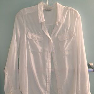 Ivory long sleeve blouse